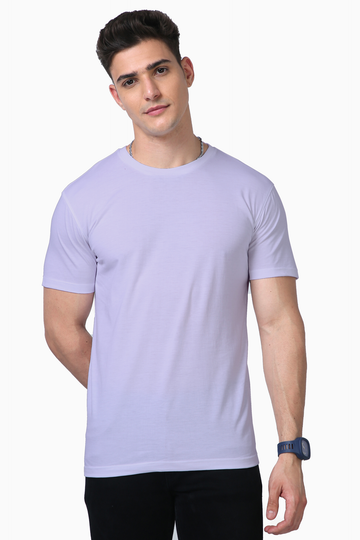 Lavender Solid Vibe Supima Cotton T-Shirt