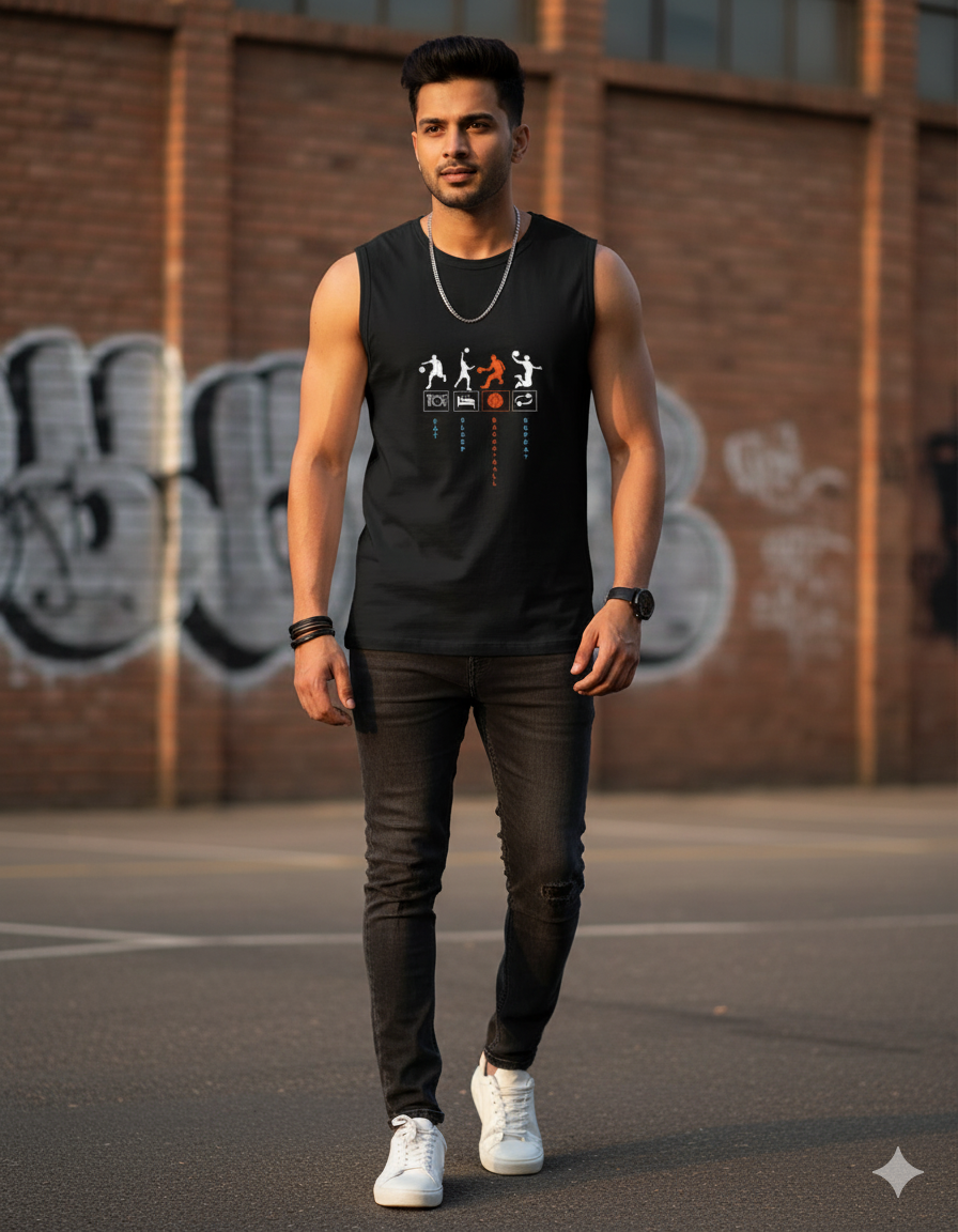Game Never Stops Sleeveless T-Shirt