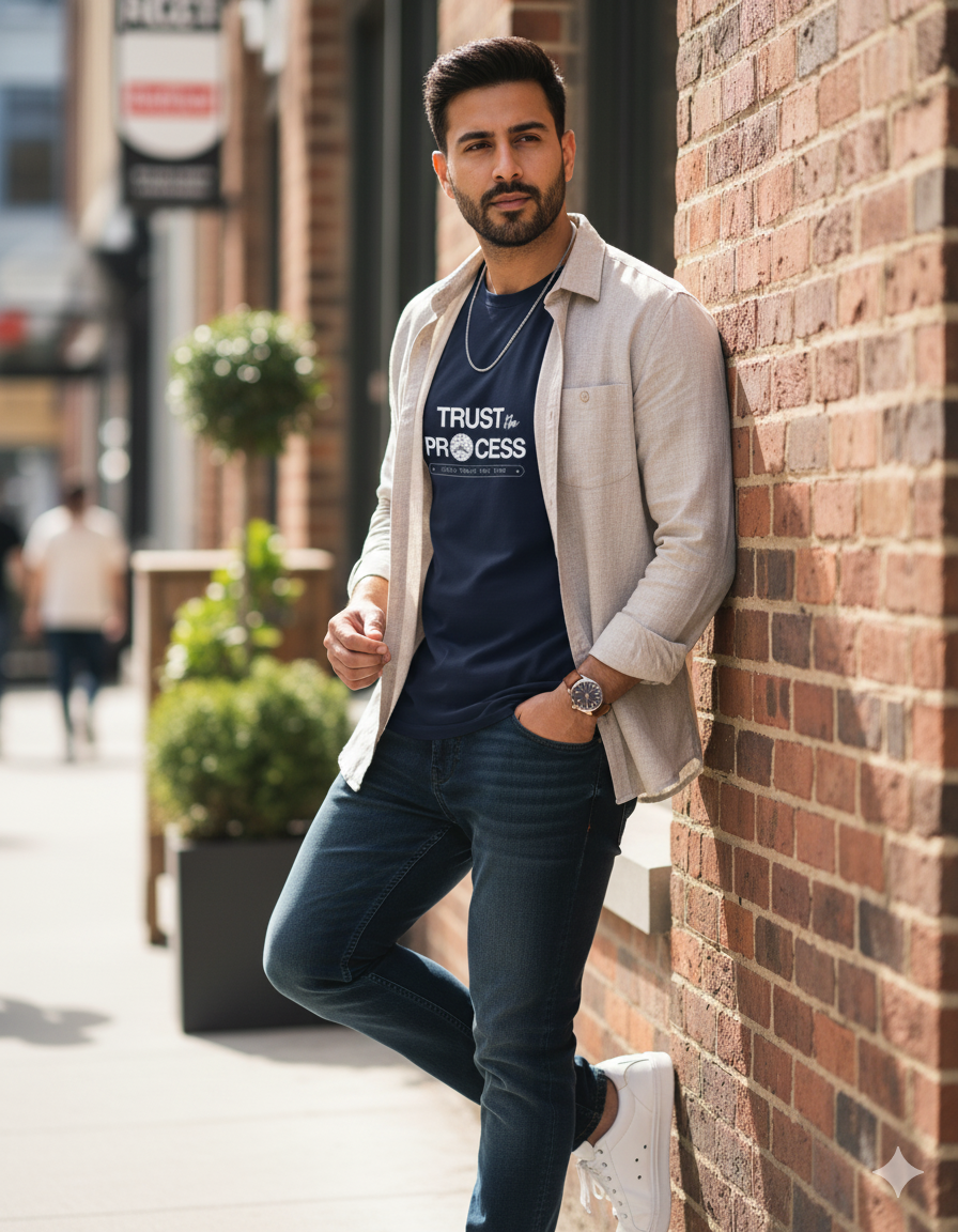 Trust the Process Silhouette Classic Stretch T-shirt