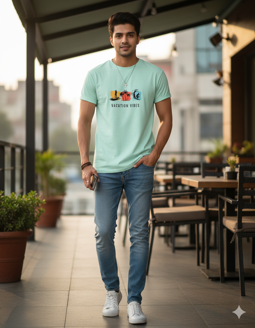 Vacation Vibes Silhouette Classic Stretch T-shirt