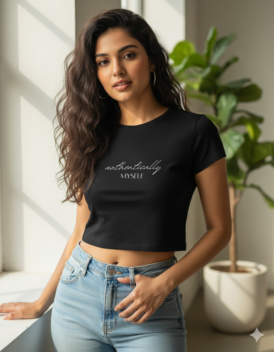 Authentically Myself Crop Tee