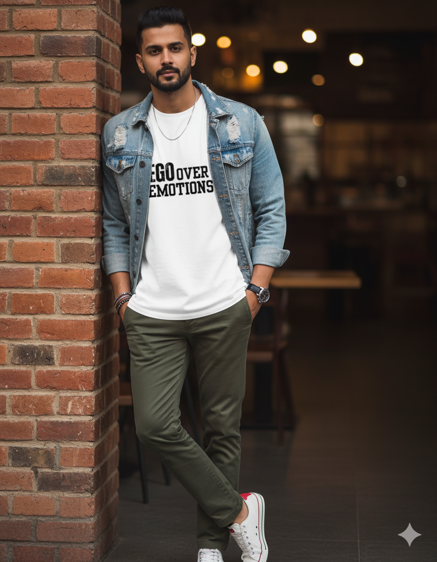 Ego Over Emotions Silhouette Classic Stretch T-shirt