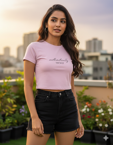 Authentically Myself Crop Tee