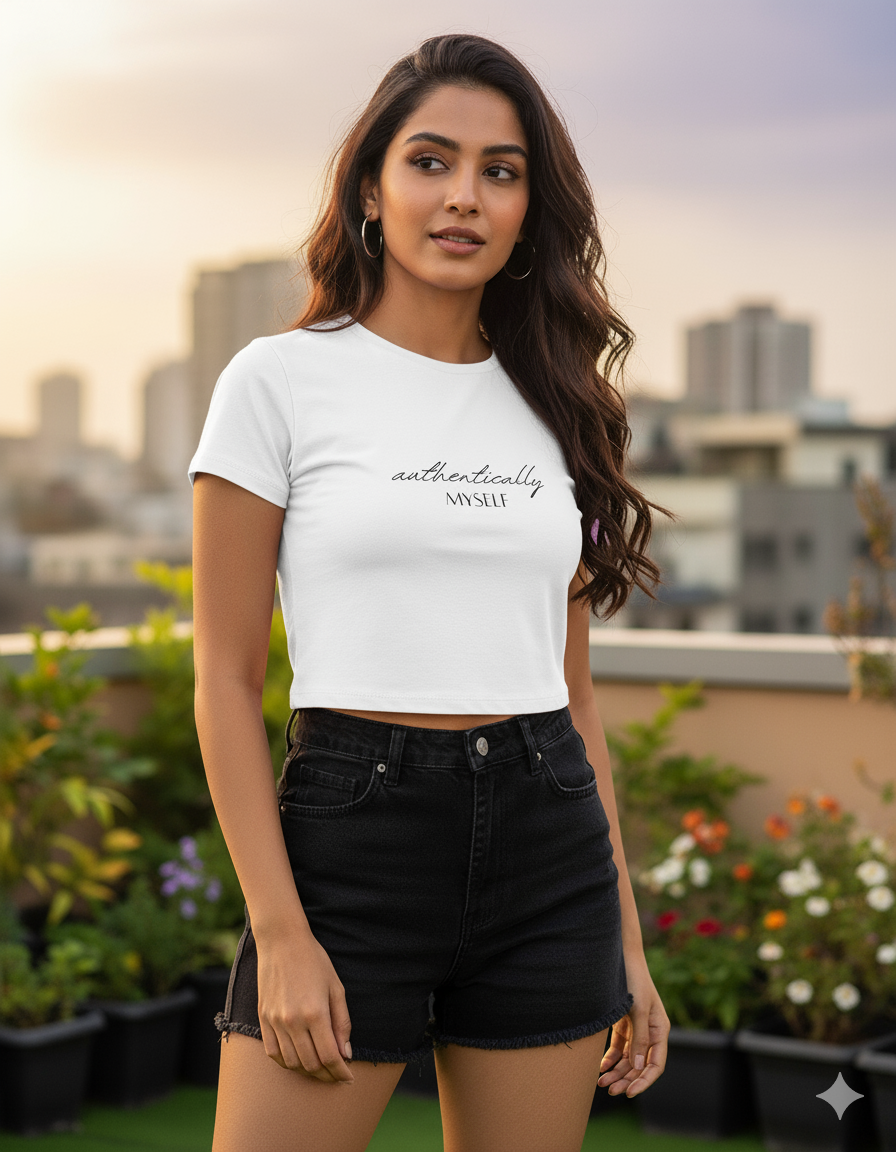 Authentically Myself Crop Tee