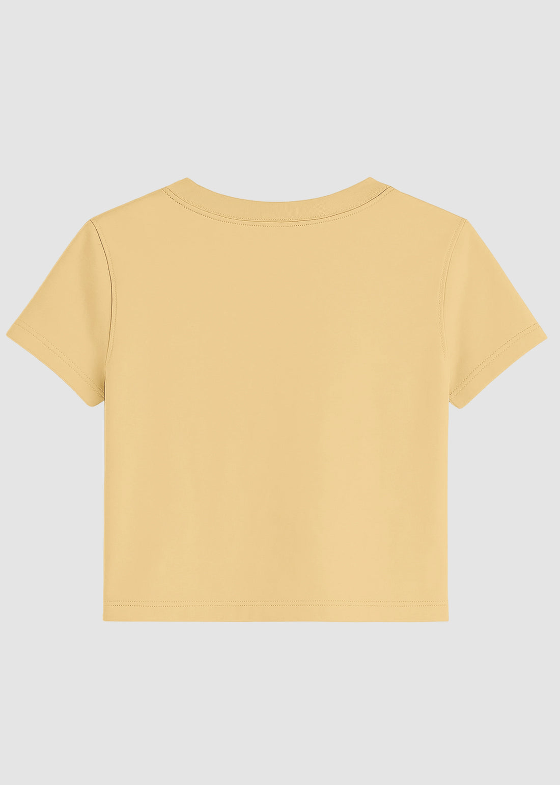 Beige Basic Crop Top