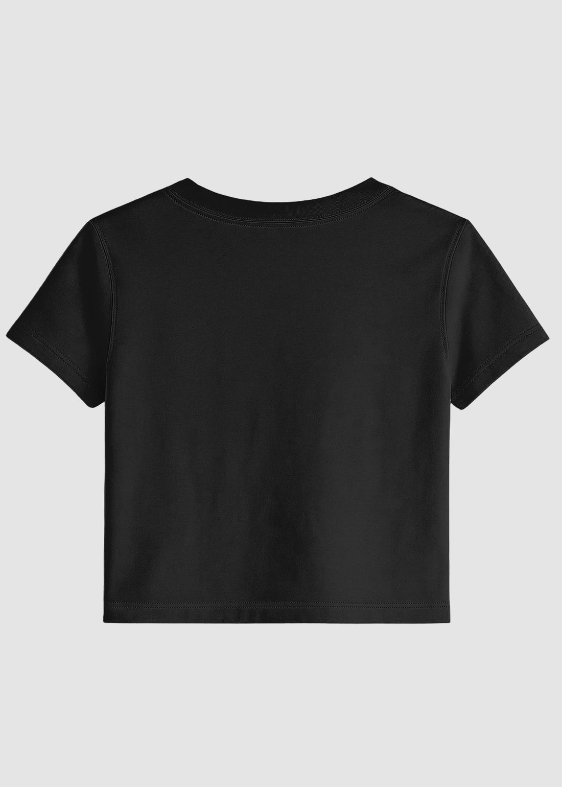 Black Basic Crop Top
