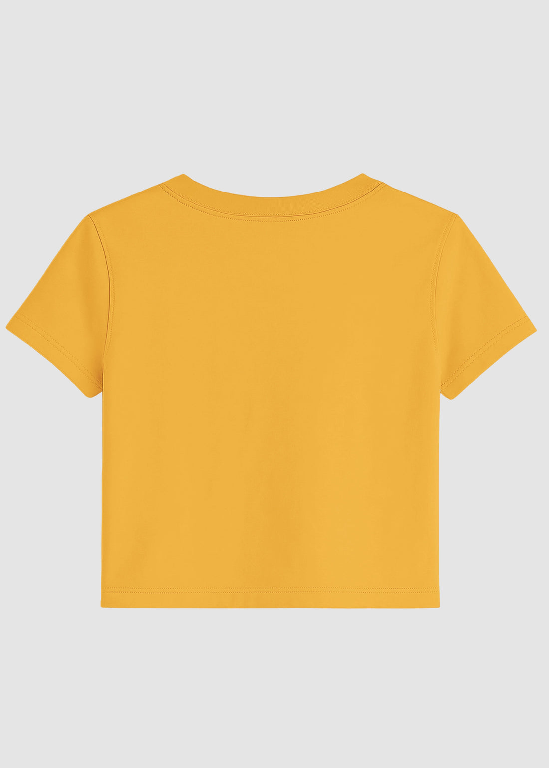 Golden Yellow Basic Crop Top
