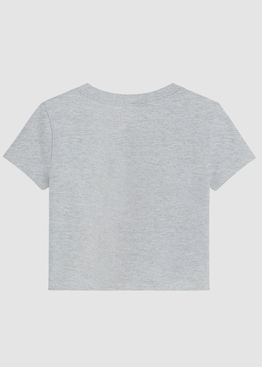 Grey Basic Crop Top