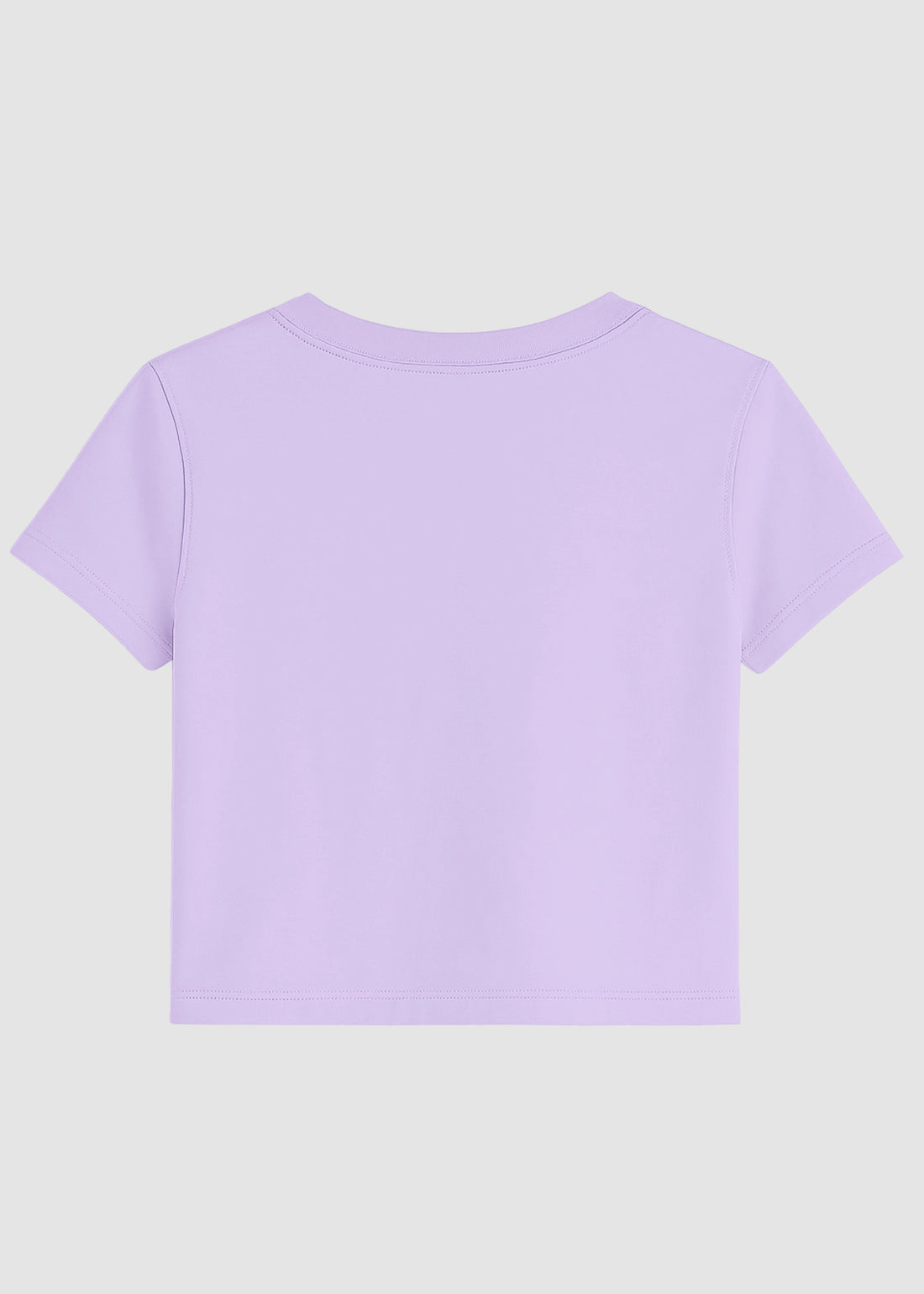 Lavender Basic Crop Top