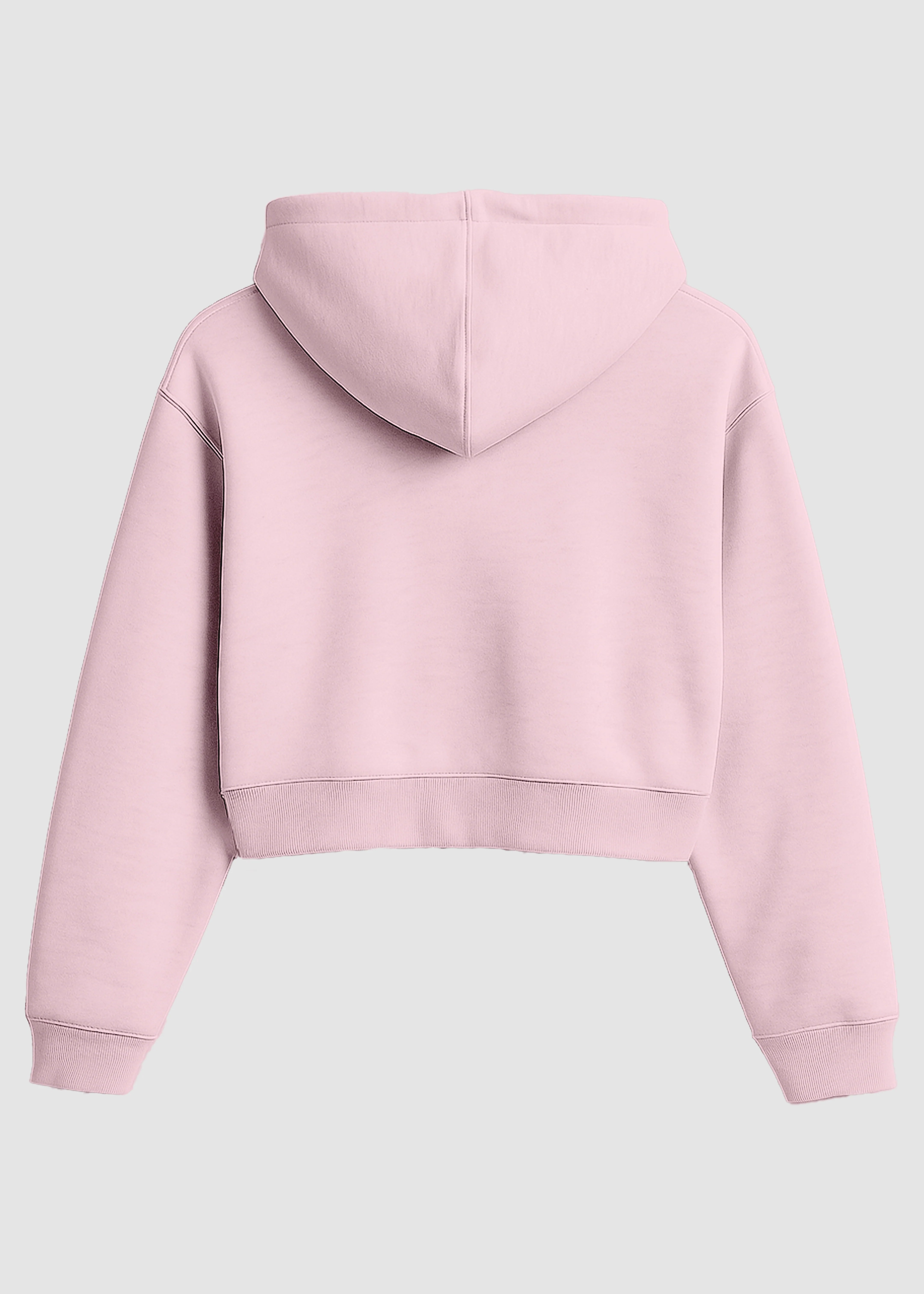 Light Pink Cropped Hoodie