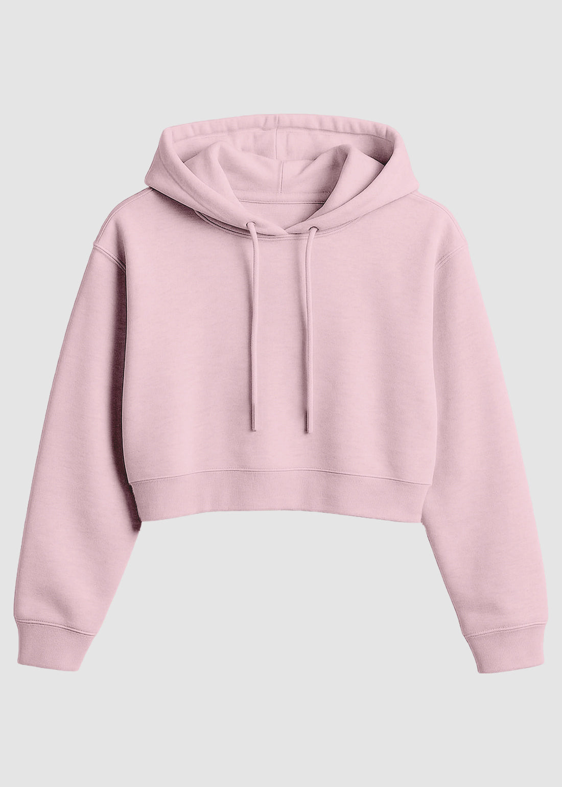 Light Pink Cropped Hoodie