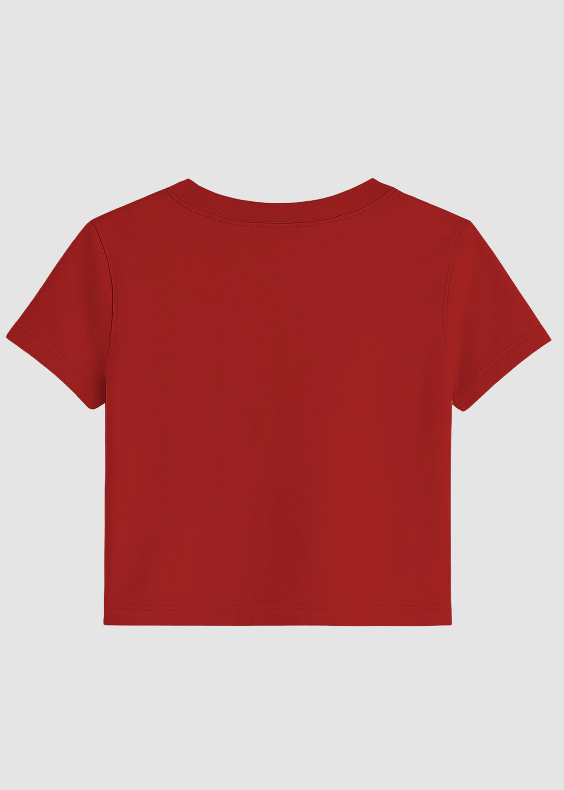 Red Basic Crop Top