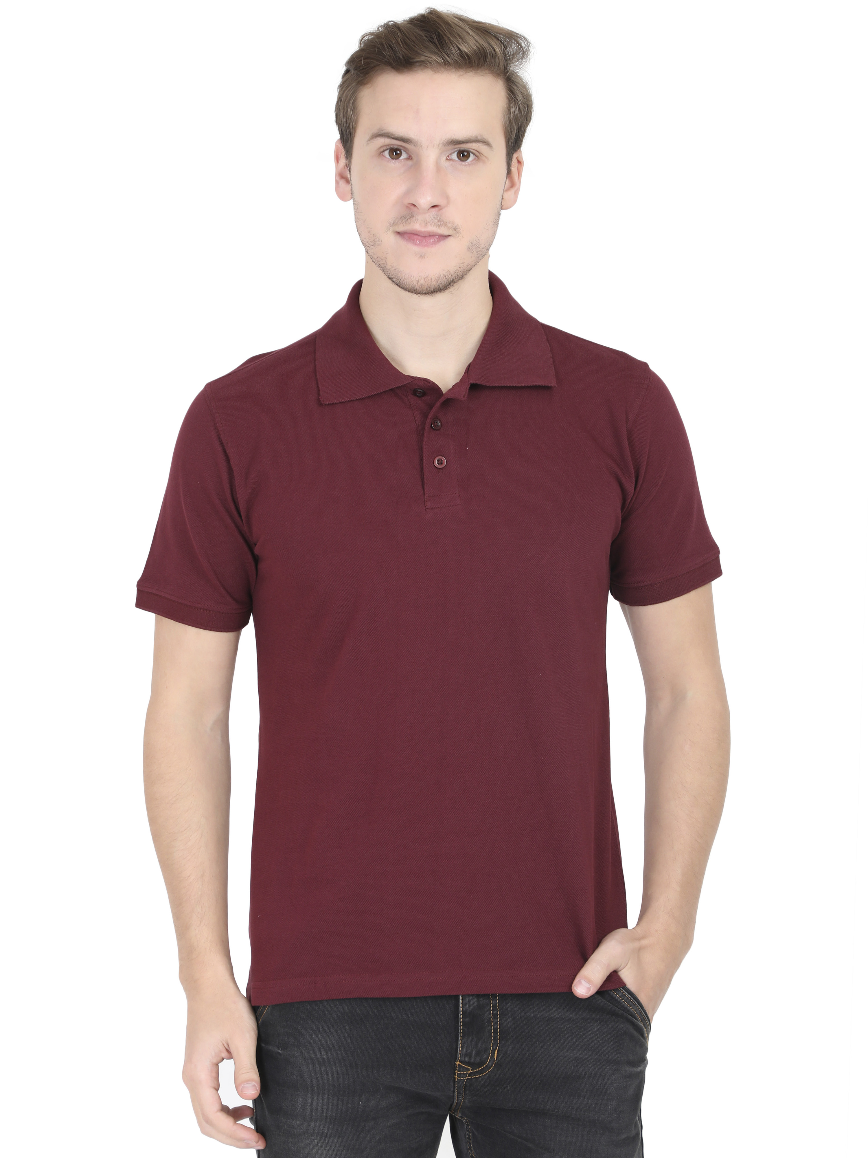 Le Polo Classique T-shirt - Maroon