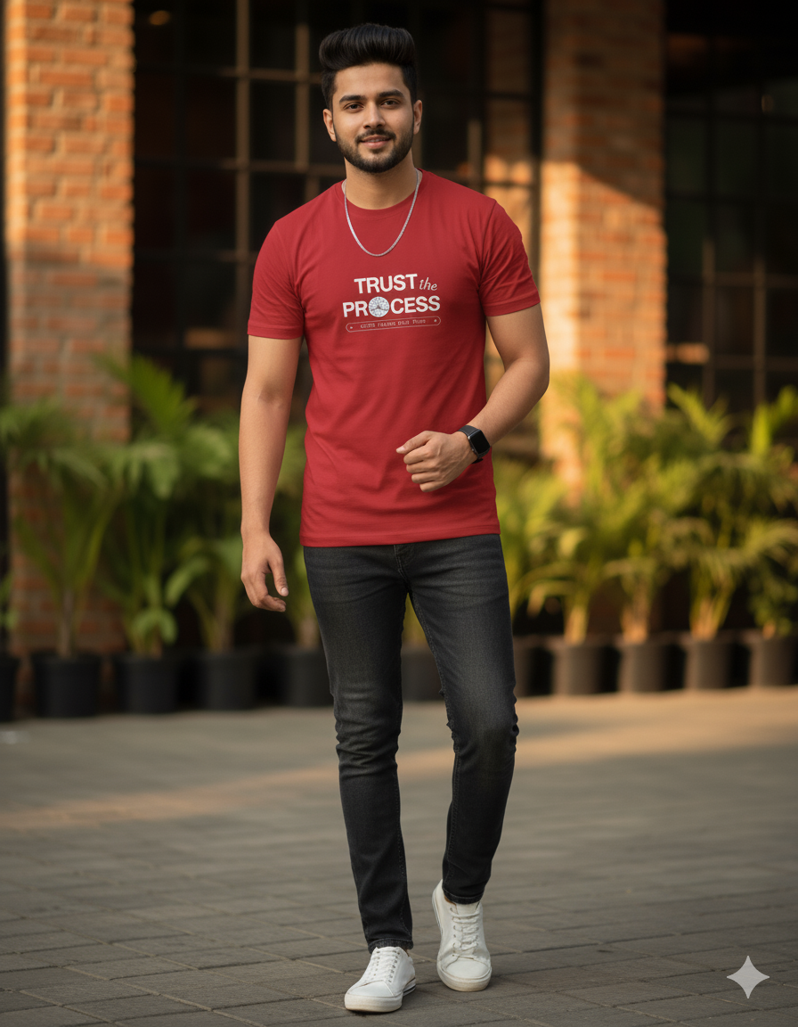 Trust the Process Silhouette Classic Stretch T-shirt