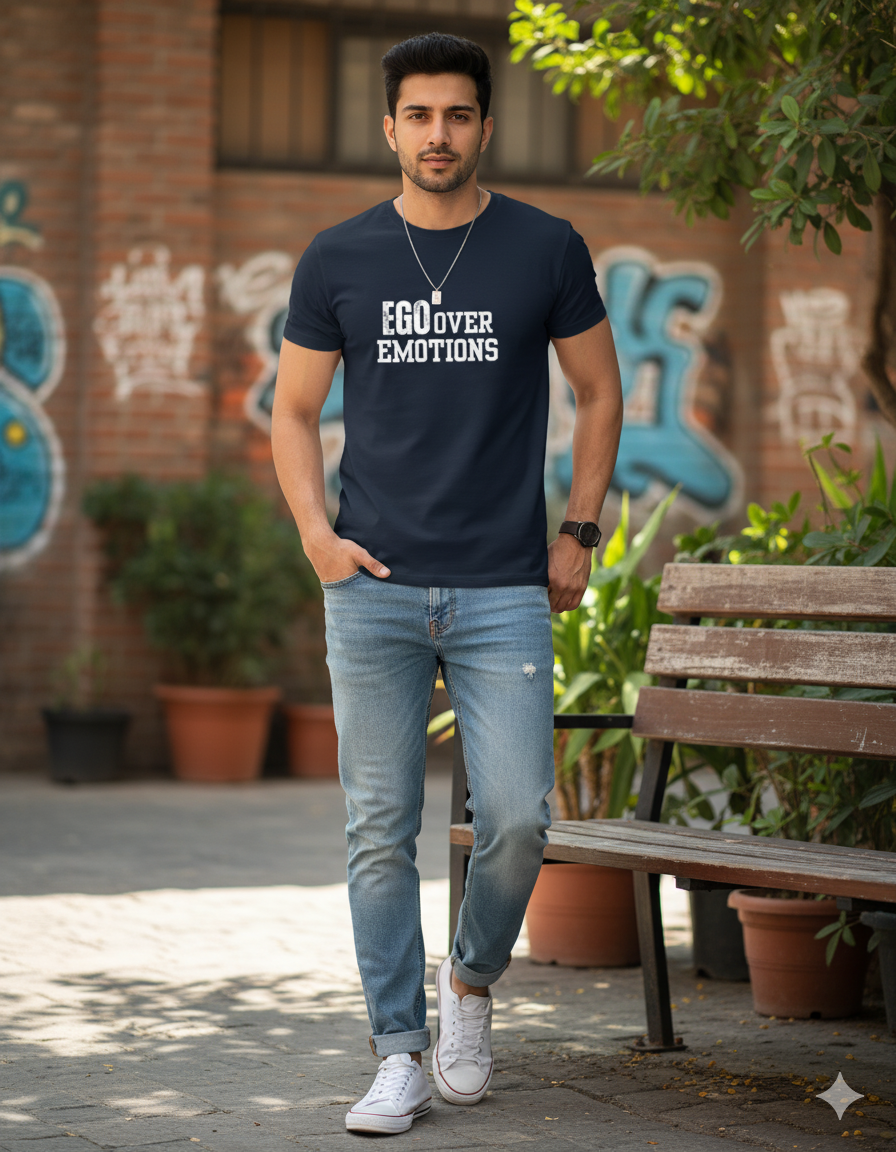 Ego Over Emotions Silhouette Classic Stretch T-shirt