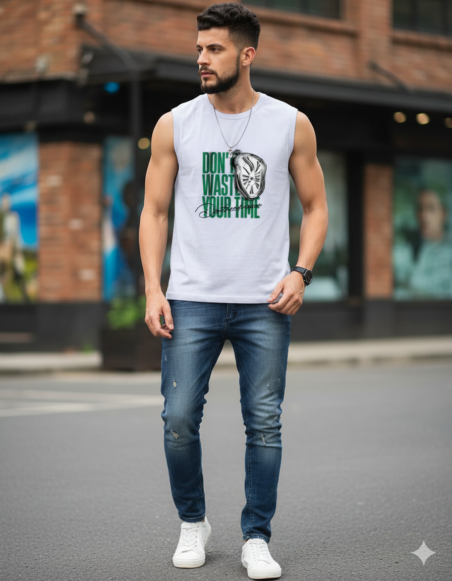 Don't Waste Time Sleeveless T-Shirt