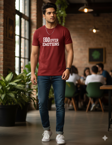 Ego Over Emotions Silhouette Classic Stretch T-shirt