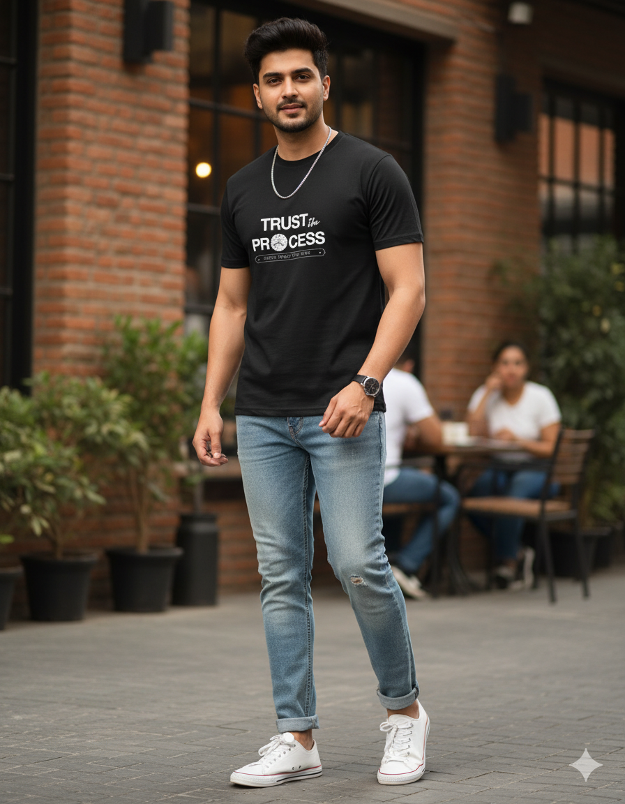 Trust the Process Silhouette Classic Stretch T-shirt