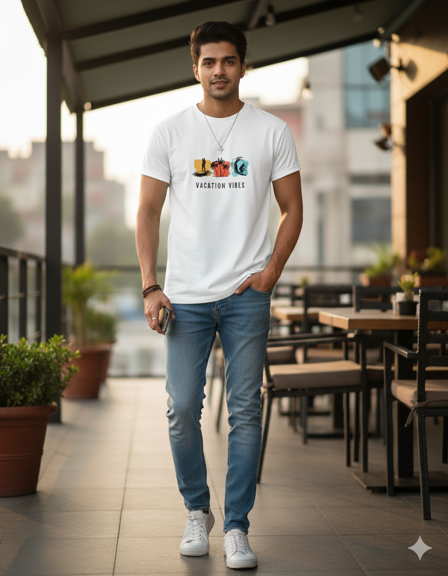 Vacation Vibes Silhouette Classic Stretch T-shirt