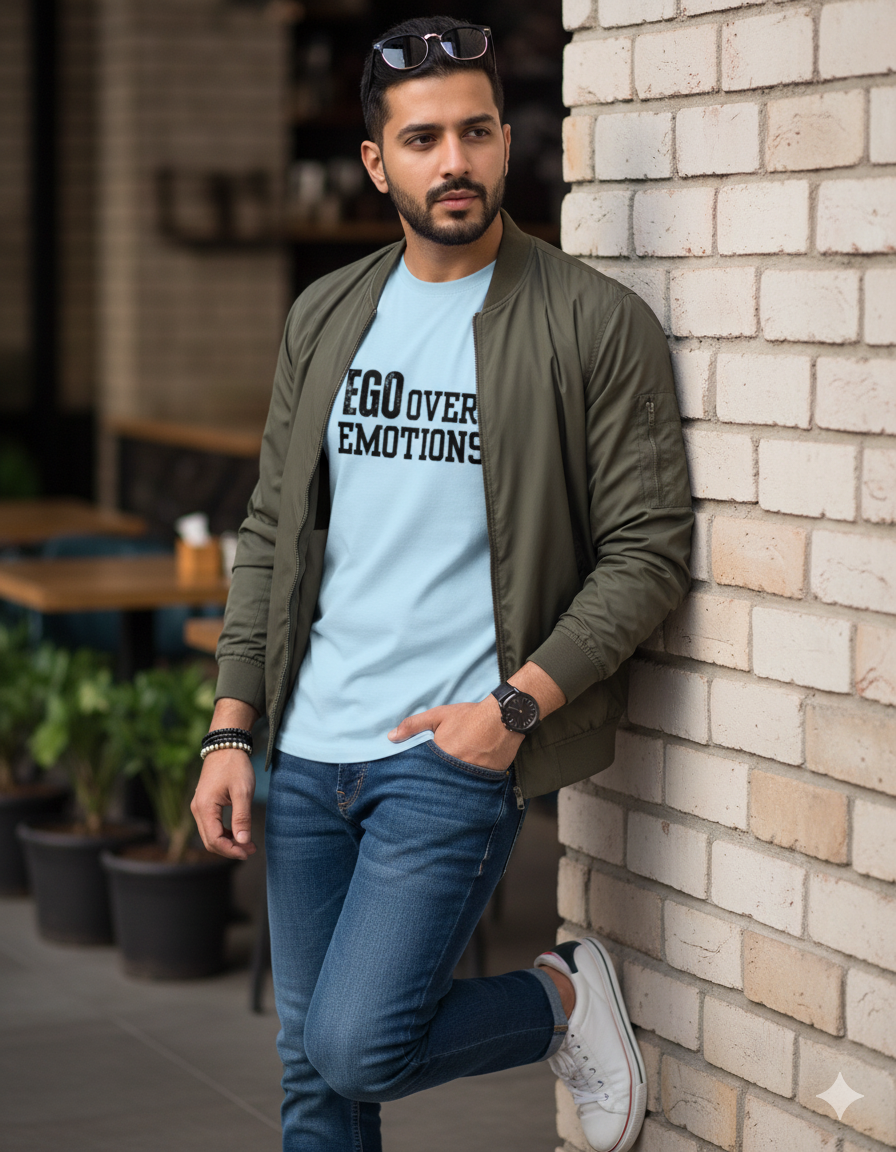 Ego Over Emotions Silhouette Classic Stretch T-shirt