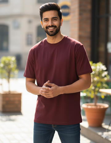 Maroon Core Classic Crew T-Shirt