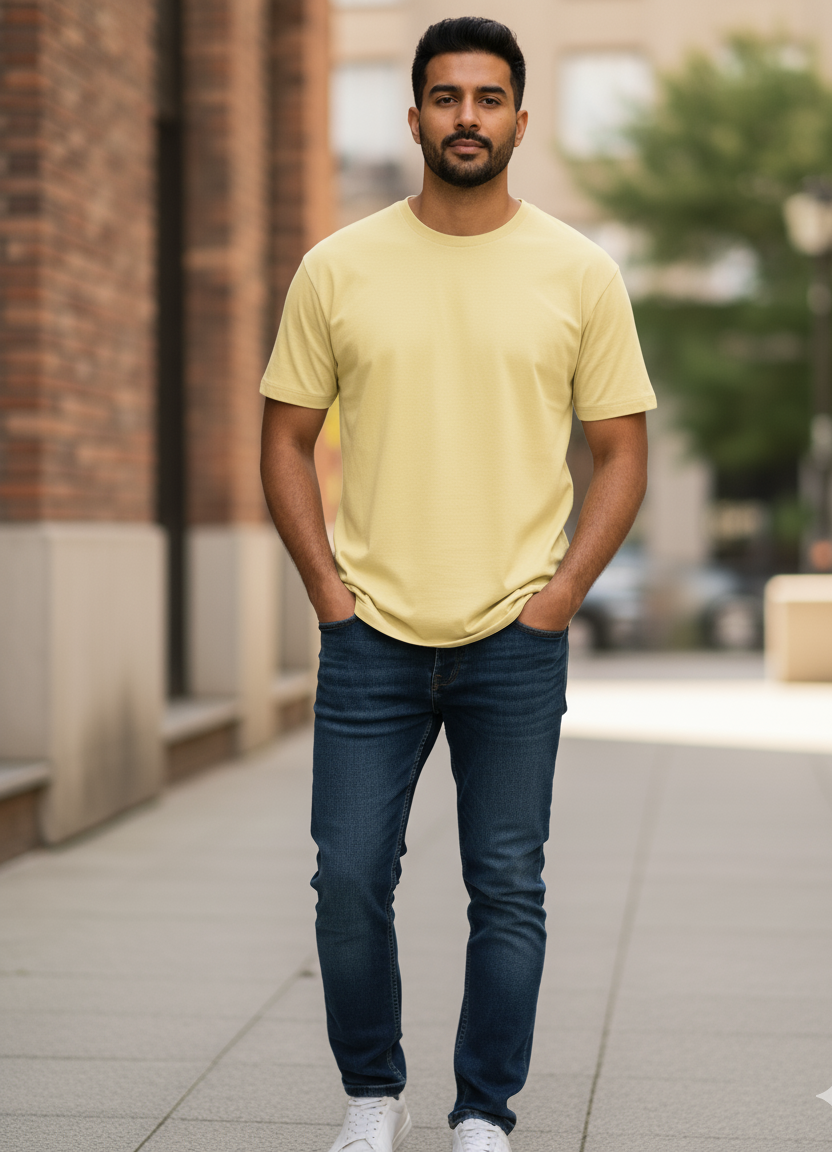 Yellow Core Classic Crew T-Shirt