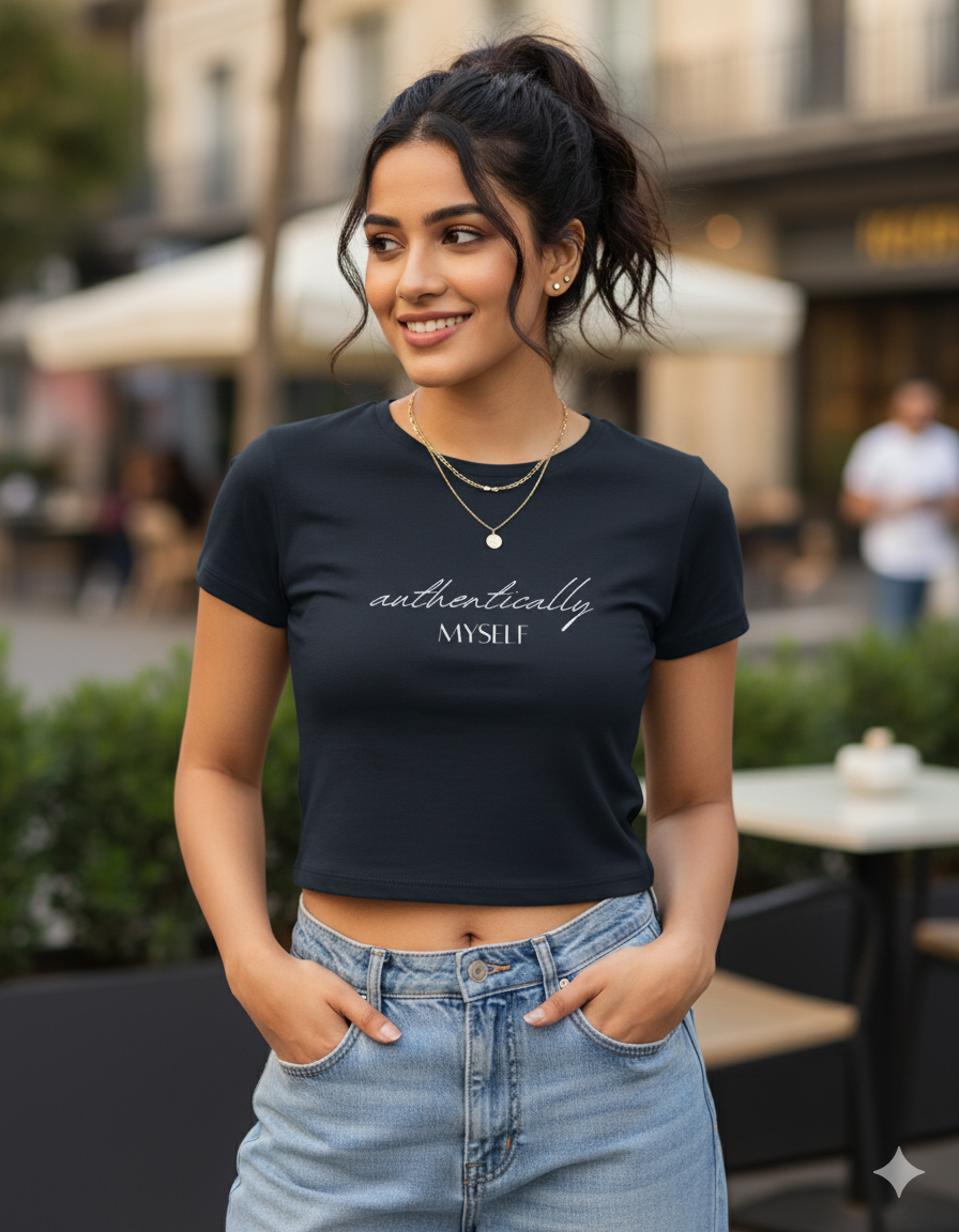 Authentically Myself Crop Tee