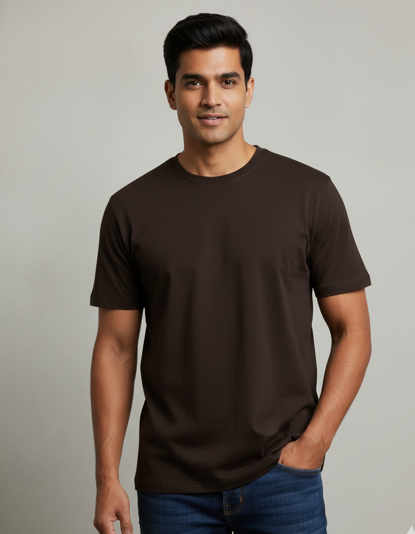 Coffee Brown Core Classic Crew T-Shirt