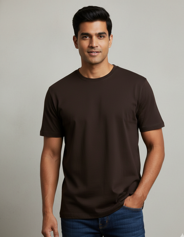Coffee Brown Core Classic Crew T-Shirt