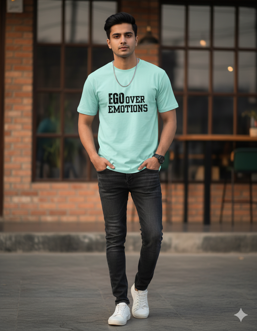 Ego Over Emotions Silhouette Classic Stretch T-shirt