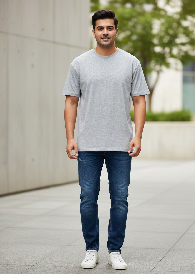 Grey Core Classic Crew T-Shirt
