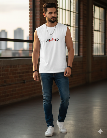 Unmatched Sleeveless T-Shirt