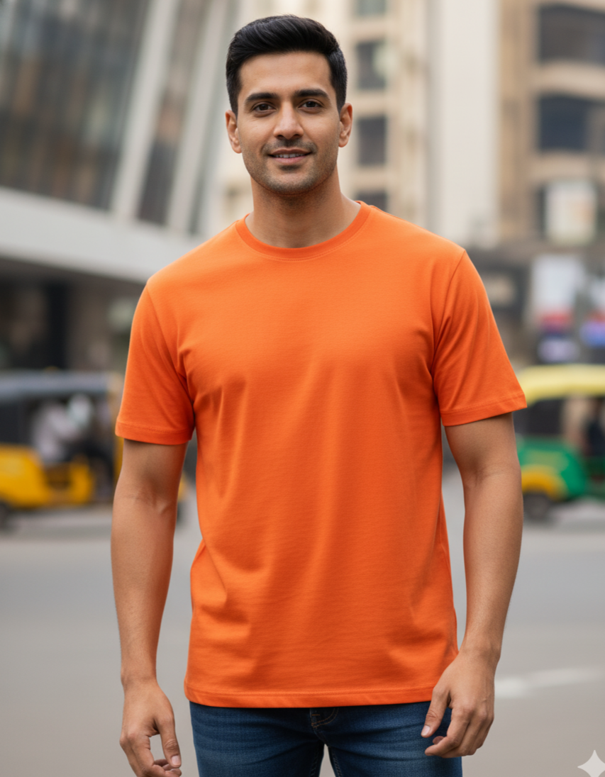 Orange Core Classic Crew T-Shirt