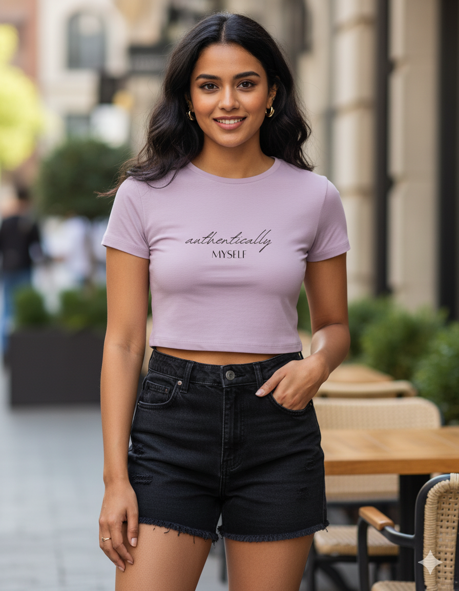Authentically Myself Crop Tee