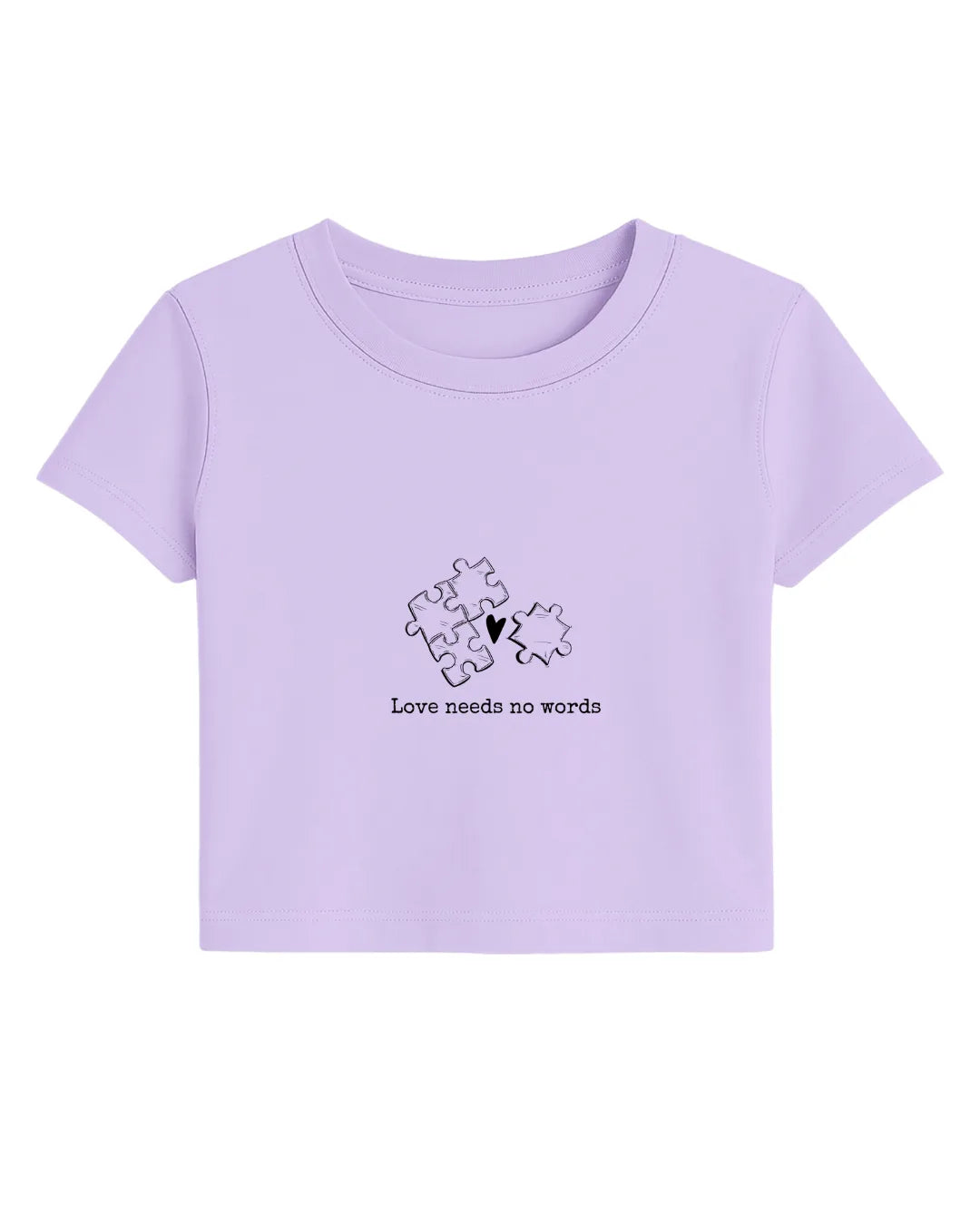 Love needs no Words Crop Top